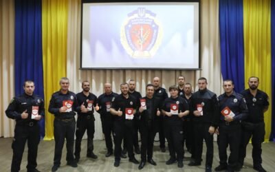 З майбутніми поліцейськими офіцерами громад провів заняття координатор проєкту «Шерифи для нових громад»