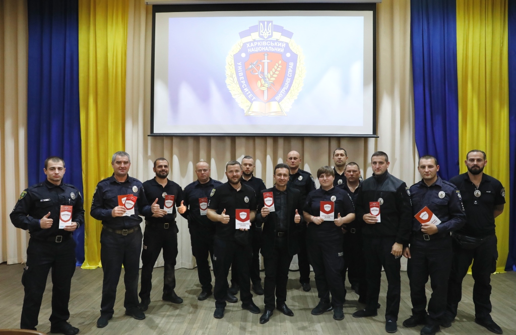 З майбутніми поліцейськими офіцерами громад провів заняття координатор проєкту «Шерифи для нових громад»